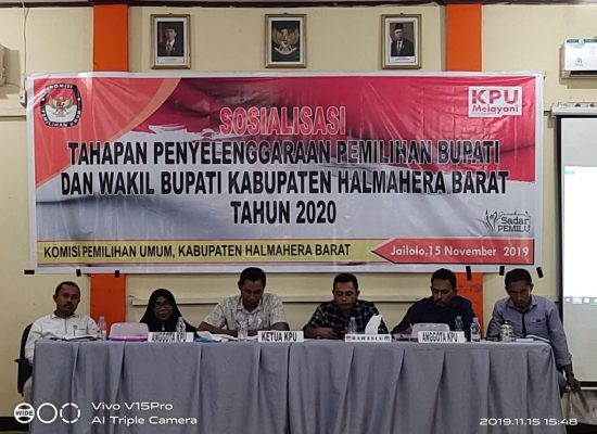 KPU Halbar Gelar Sosialisasi Tahapan Pemilu 2020