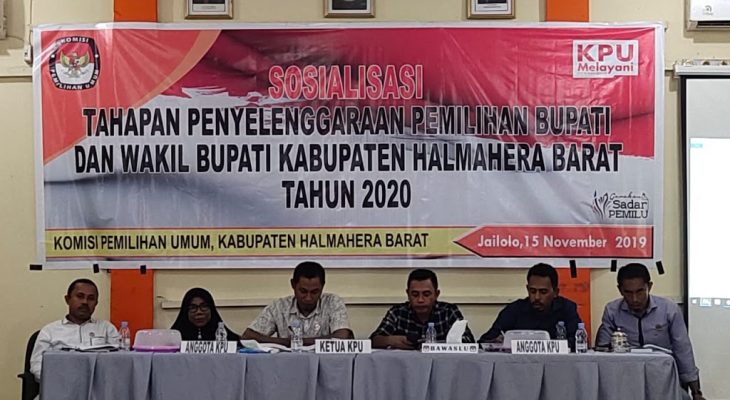 KPU Halbar Gelar Sosialisasi Tahapan Pemilu 2020