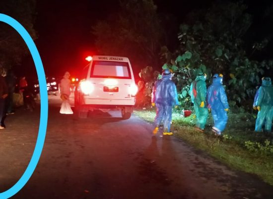 Masih Karantina, Bupati Danny Hadir di Pemakaman Jenaza ODP  Asal Gamtala