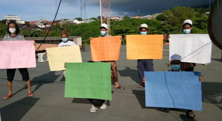Pasien Covid-19 di Sahid Aksi Tuntut Hasil Swab