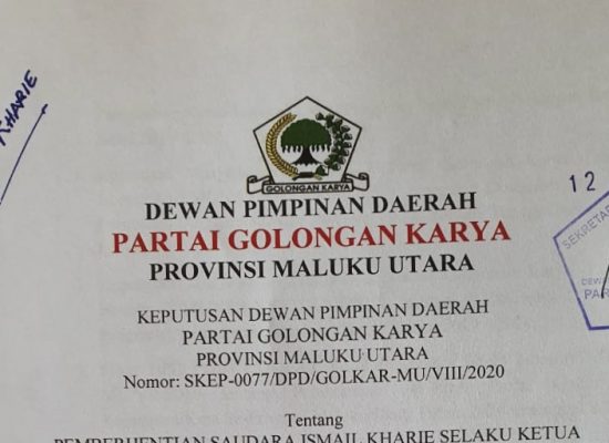 AG.Mandala Sangadji Nahkodai DPD ll Golkar Kepsul