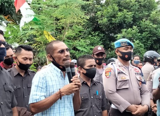 Aksi Lanjutan,Bawaslu Halsel Janji Keluarkan Rekomendasi