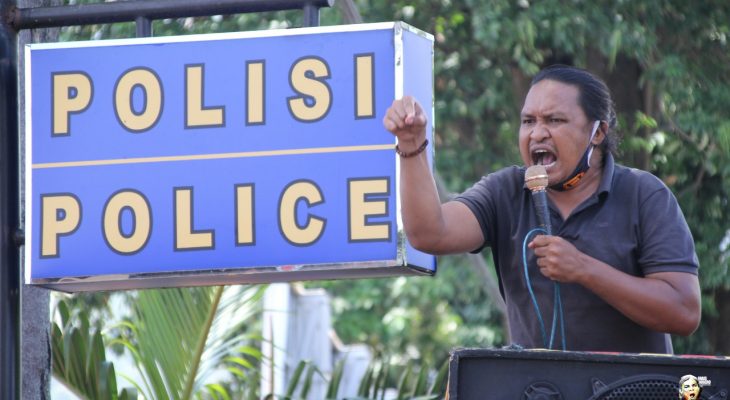 Sejumlah Wartawan Aksi Tuntut Kapolda Malut Tindak Tegas Oknum Polisi Pelaku Kekerasan Pers