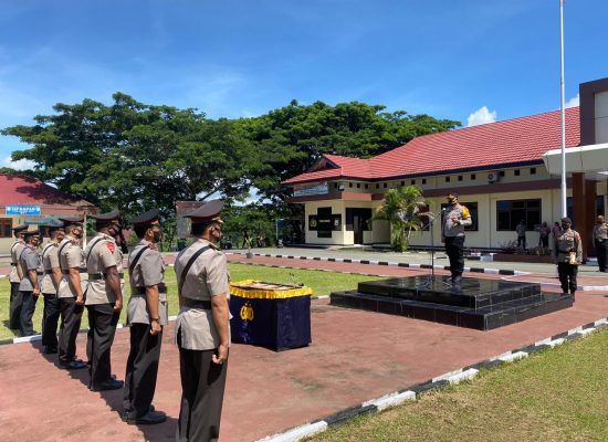 Kapolres Halsel Pimpin Sertijab Kabag OPS Dan Tiga Kapolsek