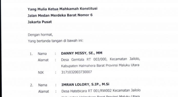 Bawaslu Halbar Finishing Keterangan Di MK Atas Laporan Danny Missy-Imran Lolory