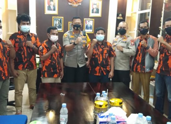 PP Haltim Silahturahmi Dengan Kapolres Dan Antam