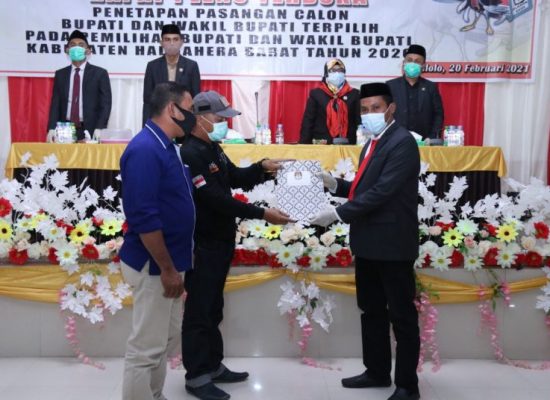 James-Djufri Ditetapkan Sebagai Bupati dan Wakil Bupati Terpilih