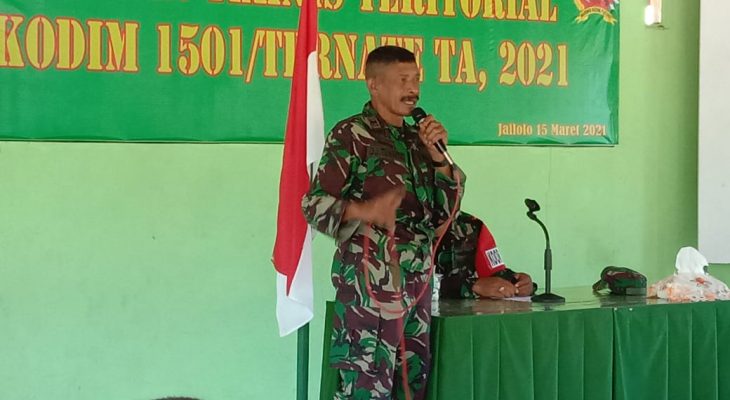 Dandim 1501/Ternate Buka Latihan Teknis Teritorial TA. 2021