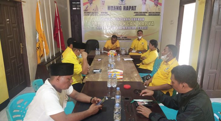 Golkar Halbar Rapat Persiapan Muscam
