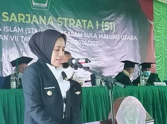 Bupati Kepsul Berikan Beasiswa S2 Kepada Wisudawan STAI Babussalam.