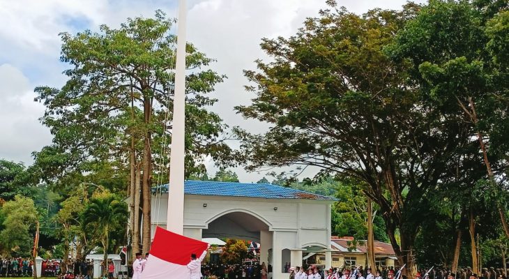 Bupati Perempuan Pertama di Malut Jadi Irup Pada Upacara HUT RI Ke-76