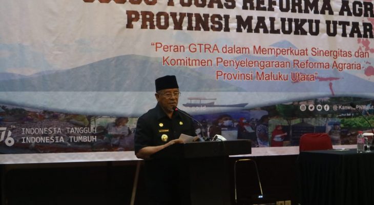Gubernur AGK Buka Rakor Gugus Tugas Reforma Agraria Maluku Utara