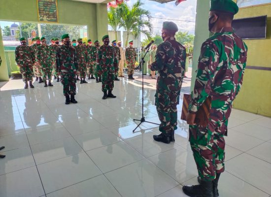 Dandim 1501/Ternate Pimpin Korps Raport Pindah Satuan
