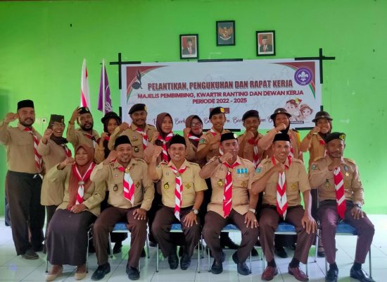 Kwartir Ranting Kecamatan Tidore Timur Periode 2022-2025 Resmi Dilantik