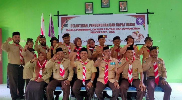 Kwartir Ranting Kecamatan Tidore Timur Periode 2022-2025 Resmi Dilantik