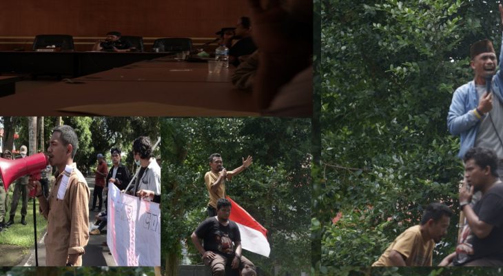 Bupati di Demo Atas Kasus Pengadaan Obat-obatan Rp 2,2 miliar dan Trayek Terminal Sidangoli