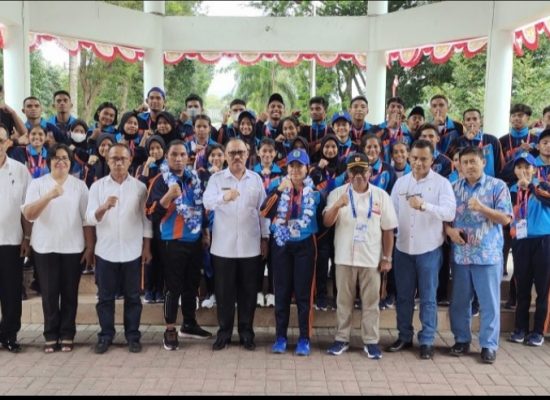 Sumbang 74 Medali, Bupati James Sambut Kedatangan Atlit Halbar