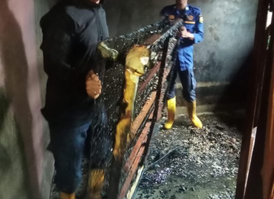 Satu Rumah Di Jailolo Dilahap Sijago Merah, Kerugian Mencapai Rp 35 Juta