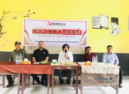 Gelar Sosialisasi Pengawasan Partisipatif Pemilu 2024, Ini Pesan Nimbrot Lasa