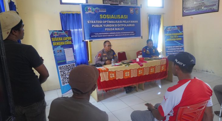 Ditpolairud Polda Malut Gelar Sosialisasi Optimalisasi Pelayanan Publik