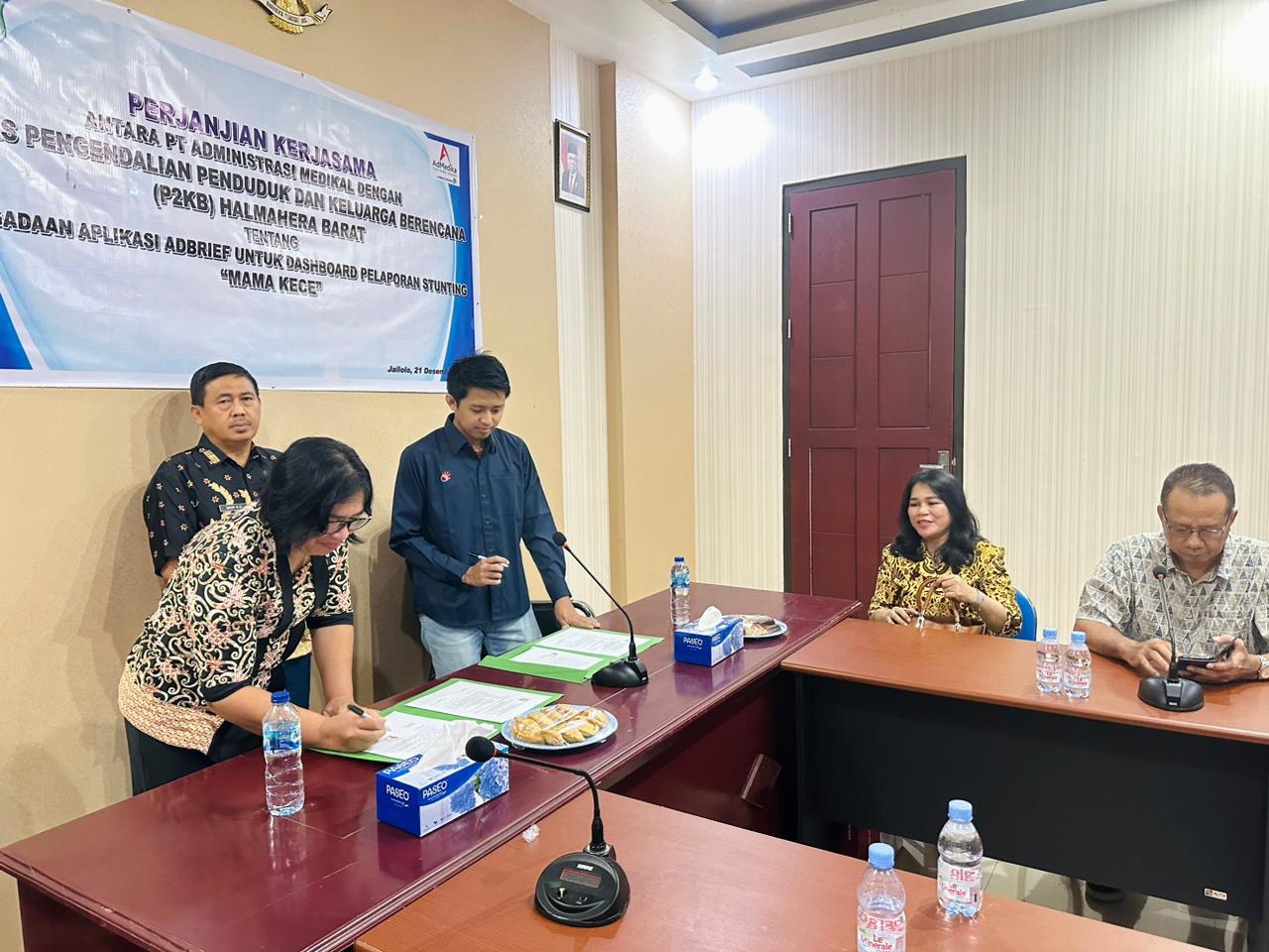Dinas P2KB Halmahera Barat Gelar MoU Dengan PT. Administrasi Medikal 
