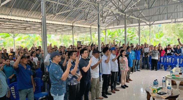 Mendengar Penjelasan James- Djufri Warga Loloda Bersorak Menangkan  Paslon JUJUR di Loloda