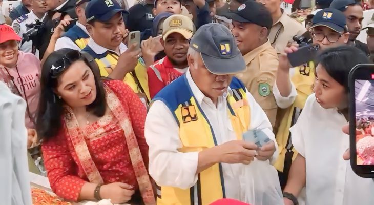 Irine Gandeng Juliche Dampingi Menteri PUPR Saat Kunjungi Di Halbar