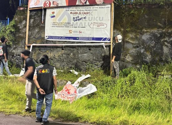 Masa Tenang Bawaslu Halbar Tertibkan APK