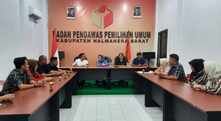 Persiapan Persidangan di MK, Bawaslu Malut Monitoring ke Bawaslu Halbar