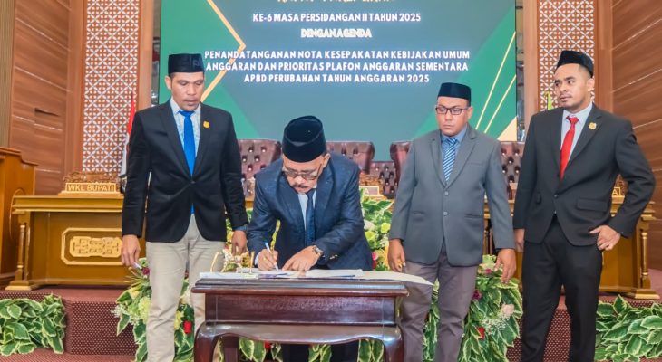 DPRD Halmahera Barat Gelar Paripurna Penandatanganan Nota Kesepakatan KUA-PPAS APBD Perubahan 2025