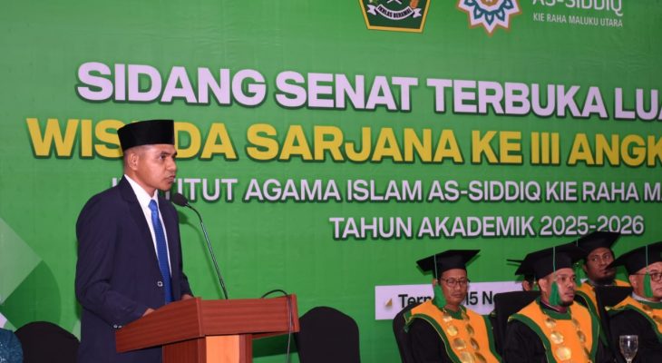 Orasi Ilmiah Wisuda IAI As-Siddiq Kie Raha: Budaya Lokal Jadi Pondasi Pendidikan Karakter di Era 5.0